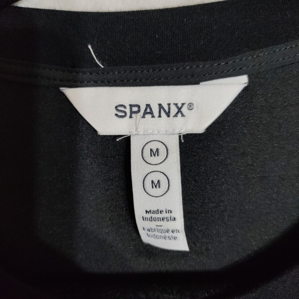 Spanx AirEssentials Colorblock Sleeveless Dress Black Red White Womens Medium - Picture 3 of 7